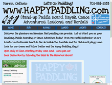 Tablet Screenshot of happypaddling.com